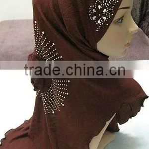 H017 Fashion Cashmere Muslim Hijab thumbnail-1