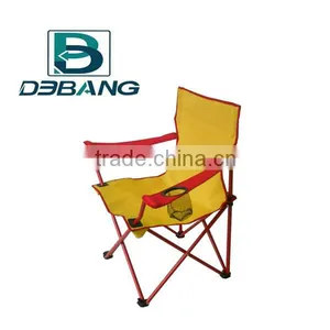 Folding Cheap Yellow Camping Chair With Cup Holder -- Hot Promotion Item thumbnail-1