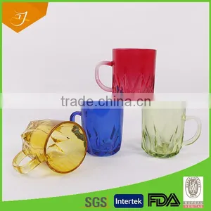 Colorful 10oz Drinking Glass Cup thumbnail-1