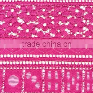 Wholesale Good Quality Polyester Strand Lace Fabric T8045 thumbnail-3