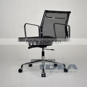 Replica Charles Low Back Mesh Chair - Black Mesh thumbnail-4