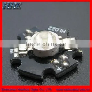 HH-3WP6BW13-P 6pins With Heatsink 3w Rgb High Power Led thumbnail-1