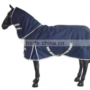 Navy Waterproof Winter Horse Rug Cover thumbnail-1