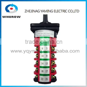KDHC Series 25A32A40A63A 1-9 Poles Electric Changeover Cam Rotary Transfer CO2 Gas Welding Machine Switch DC Motor Circuit thumbnail-5