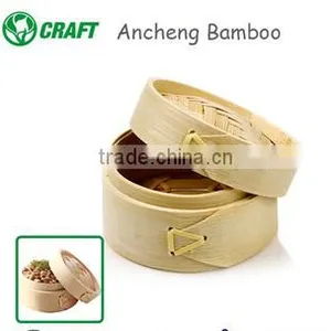 Handmade Bamboo Cookware Vegetable Food Steamer Set thumbnail-1