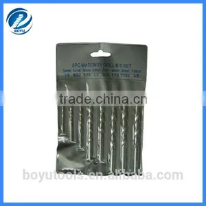 Milled Masonry Drill Bit Set Zinc Plated thumbnail-1