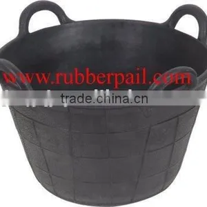 40L Recycled Rubber Buckets,construction Pails With 4 Handles,Rubber Basket thumbnail-1