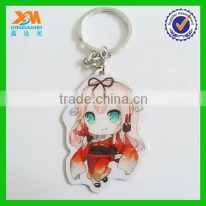 Wholesale Cute Metal Beauty Girl Keychain thumbnail-3