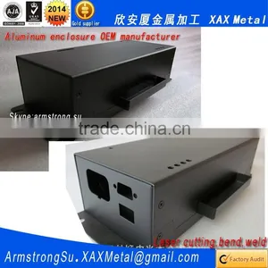 XAX27Alu OEM ODM Customized Laser Cut Bend Weld Plate Aluminum Network Switch Case thumbnail-2