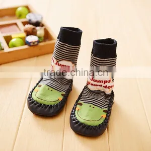 Rubber Sole Baby Sock Shoes thumbnail-4
