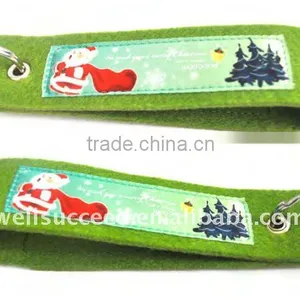 Polyester Felt Strap,felt Keychain,key Tag,silkprinting Keychain thumbnail-1