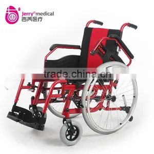 Deluxe Aluminum Manual Foldable Wheelchair thumbnail-1