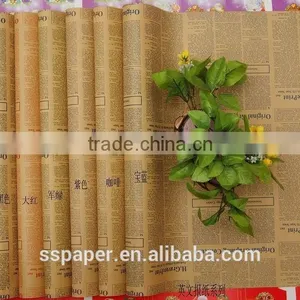 52X75cm Bestselling Wholesale Vintage Black Newspaper Paper Black Kraft Paper Quality Choice thumbnail-5