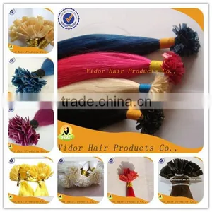 Quality Wholesale Pre-bonded Remy Indian Human Hair Extensions I-tip/u-tip/v-tip/micro Ring Loop Hair thumbnail-1