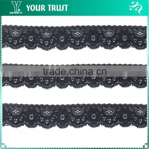 Width 14.0 Centimeter White Stretch Tape Trim Spandex Jacquard Elastic Lace thumbnail-2