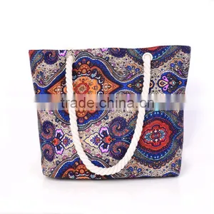 Hot Selling Cotton Canvas Tote Beach Bag Bulk thumbnail-1