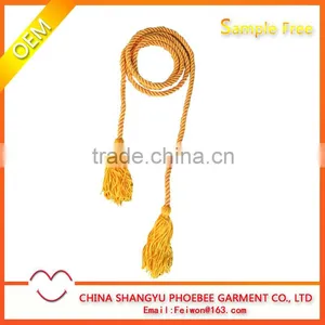 Honor Cord Single Color in Gold for Graduation thumbnail-1