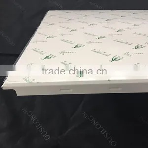 Beveled Edged Waterproof Suspended Aluminum/Metal Decorative Acoustic Ceiling Tiles 600x600mm thumbnail-5