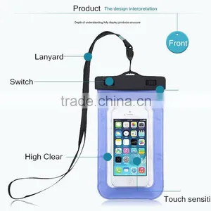 PVC Swimming Cell Phone Waterproof Bag for Iphone 6 thumbnail-3
