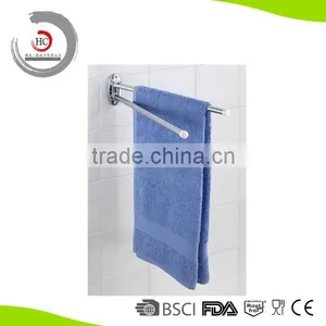 Stainless Steel Double Swing Towel Bar Bathroom Series Towel Rail thumbnail-1