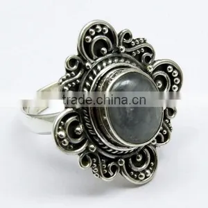 Trendy !! Sapphire 925 Sterling Silver Ring, Gemstone Silver Jewelry, Silver Jewelry 925 thumbnail-1