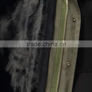 Fashionable Hot Sale Military Parka Jacket With Real Raccoon Fur Hood thumbnail-6