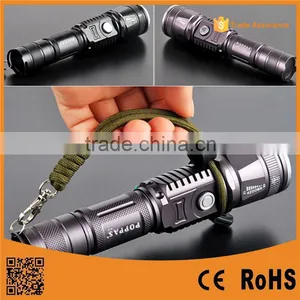 Powerful Magnet Led Flashlight Camping Light USB Rechargeable Torch thumbnail-1