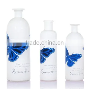 Butterfly Decal Opacity White Glass Vase thumbnail-1