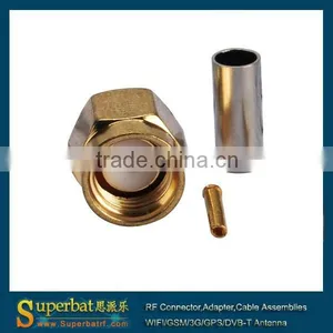 RP SMA Male With Socket Pin RF Connector for Coax Cable RG316/U Cable Connector thumbnail-1