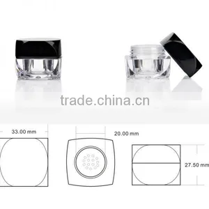 Empty Mini Transparent Cosmetic Loose Powder Jar thumbnail-2