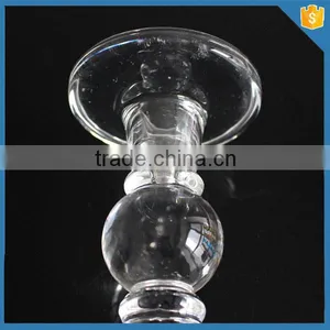 Wholesale Tall Crystal Gold Candle Holder Copper Candle Holder thumbnail-2