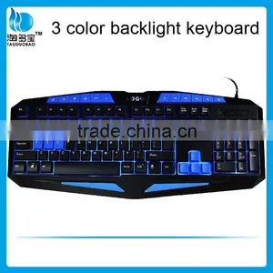ISO Factory Wired Gaming Keyboard_three Colors Backlit Keyboard thumbnail-2
