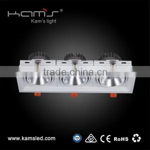 Tripe Head Grille Downlight Suspended Cob Downlight High Lumen Recessed Lighting LED thumbnail-1