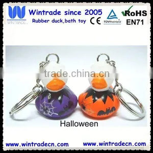 Halloween Pumpkin Duck Keychain thumbnail-1