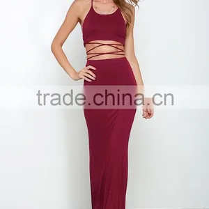 2015 New Designs Dress Fashion Backless Elegant Evening Dress for Woman thumbnail-3