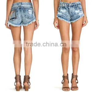 Women Jeans Shorts thumbnail-1