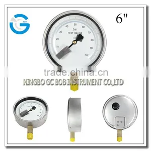 High Quality 6 Inch Stainless Steel Brass Internal Master Gauge for Testing Pressure thumbnail-1