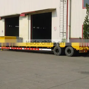 China Heavy Duty 100T Hydraulic Gooseneck 2 Lines 4 Axles Low Bed Semi Trailer thumbnail-4