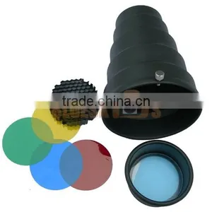 Photography Strobe Flash Light Aluminum Snoot thumbnail-1