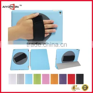 Factory Outlet Patent Item 360 Rotation Handheld PC Back Case PU Smart Front Flip Cover for IPad Air 2 thumbnail-1