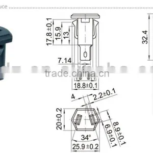 ac Power Socket With Fuse,Dc Adapter Connector,pure Copper With Gold Plated RCA Connector thumbnail-2