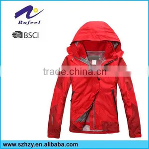 Mens Sports Red Outdoor Suit With Hood thumbnail-1