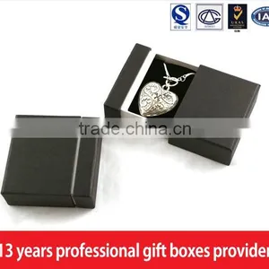 Black Paperboard Jewelry Packing Box Drawer Box thumbnail-3