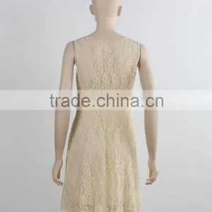 F5S12062 Plain Women Lace Dress Fashion Design thumbnail-3