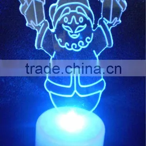 Hot Selling Led Santa Tealight for Christmas,led Table Light,led Christmas Gift Light thumbnail-1