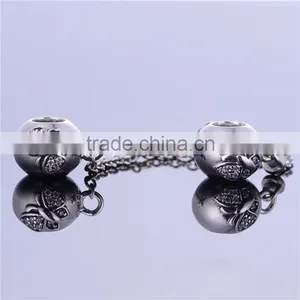 Fashionable Butterfly Pattern Design 925 Sterling Silver Charms Bracelet thumbnail-5