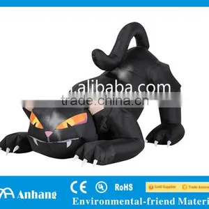 Giant Inflatable Black Cat for Halloween Decoration thumbnail-1