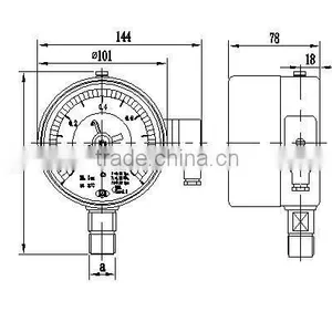 Density Meter With CE Certificate Use in High Voltage Transformer Substation Sf6 Meter thumbnail-4