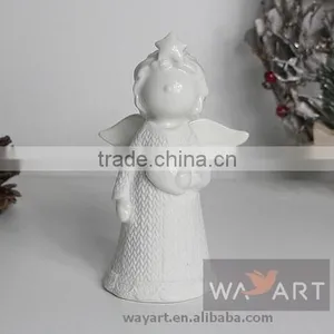 Ceramic Angel Figuines Love Angel Christmas Decoration thumbnail-1