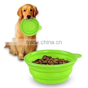 Travel Pet Bowl Silicone Dog Water and Food Bowl thumbnail-1